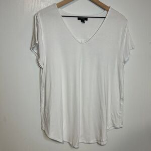Alfani Women's White V-Neck Short-Sleeve T-Shirt - Size XL - A97